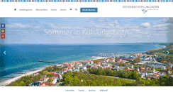 Desktop Screenshot of kuehlungsborn.de